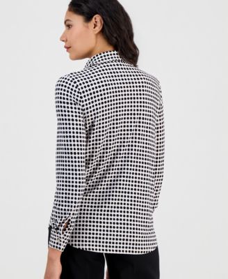 Women's Printed Button-Front Shirt