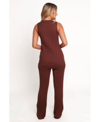 Women's Bowery Knit Set - Chocolate