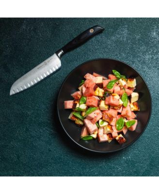 Blacksmith Santoku Knife with Kullens / 6.5”