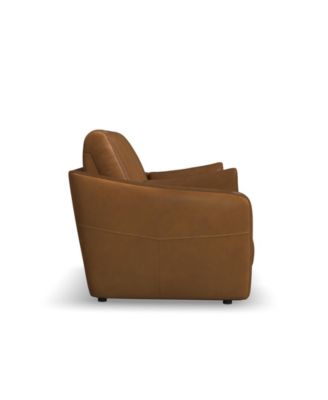 62" Leather Brinley Inclining Loveseat