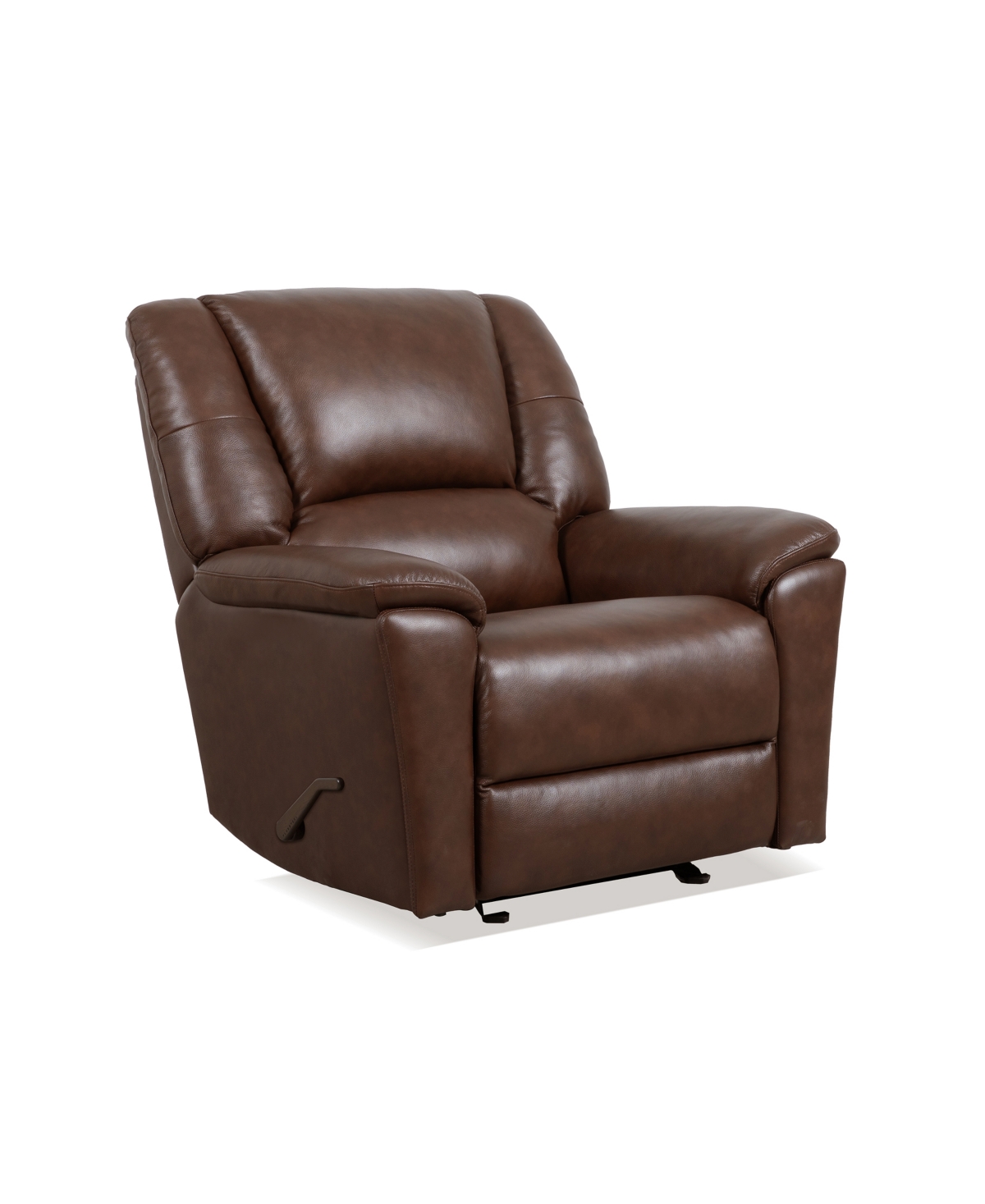Flexsteel 44" Leather Preston Gliding Recliner
