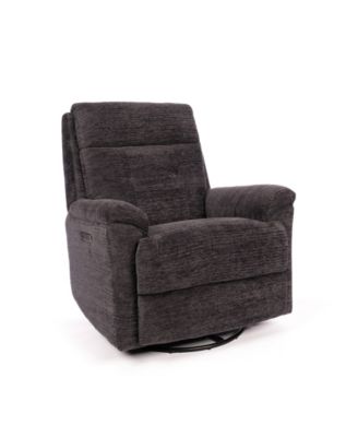 38" Sophia Power Swivel Gliding Recliner with Power Headrest Lumbar