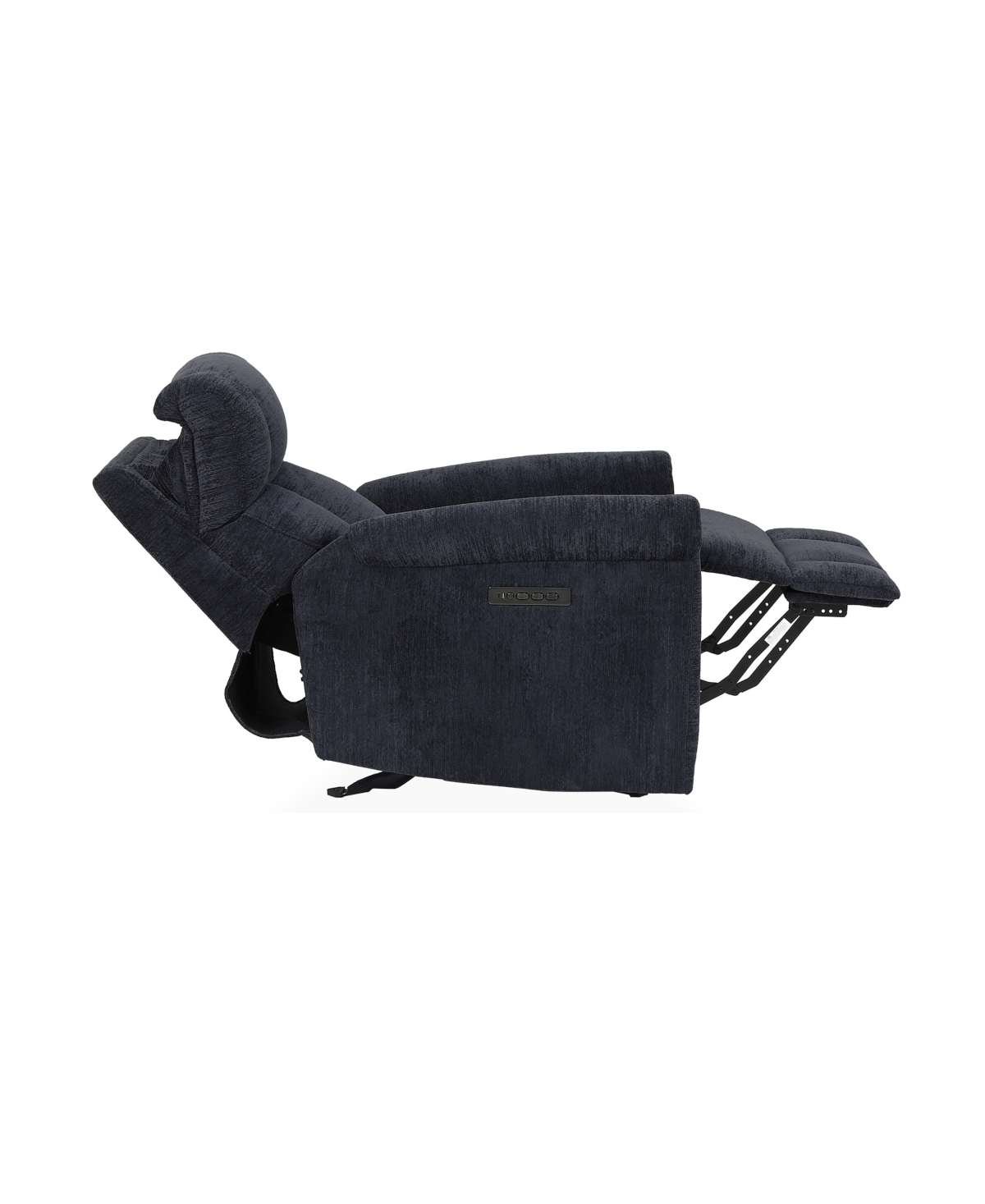 Flexsteel 34" Clint Power Gliding Recliner With Power Headrest Lumbar In Blue