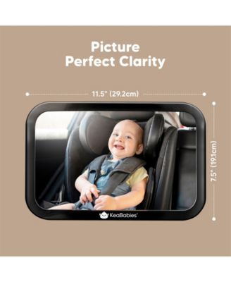 Baby Car Mirror, Large Shatterproof Baby Mirror for Car Seat Rear Facing, Baby Carseat Mirror for Infant
