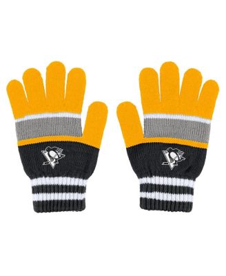 Women's Pittsburgh Penguins Stripe Glove Scarf Set