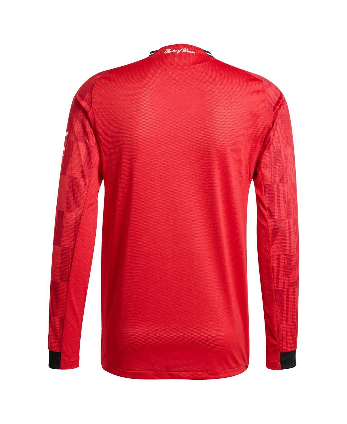 Adidas Men's Red Manchester United Home 2025/26 Authentic Player Long Sleeve Jersey