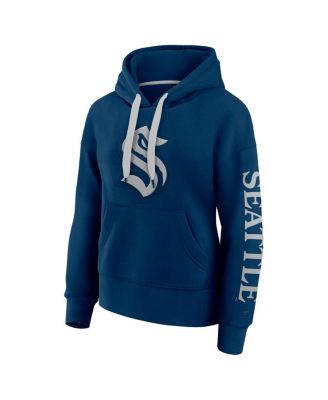 Women's Navy/Gray Seattle Kraken Elements Next Pullover Hoodie