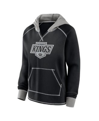 Women's Black Los Angeles Kings Hit It French Terry Full-Zip Hoodie