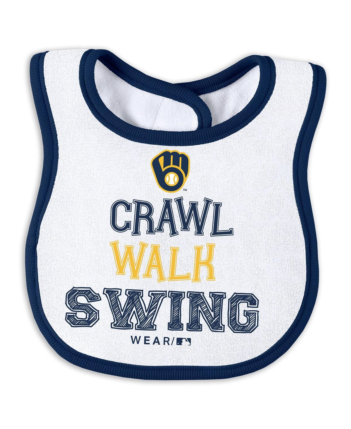 Wear by Erin Andrews Baby Boys and Girls 2-Piece Milwaukee Brewers Sleep Play Set
