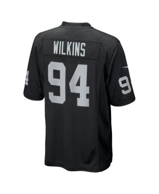 Men's Christian Wilkins Black Las Vegas Raiders Team Game Jersey