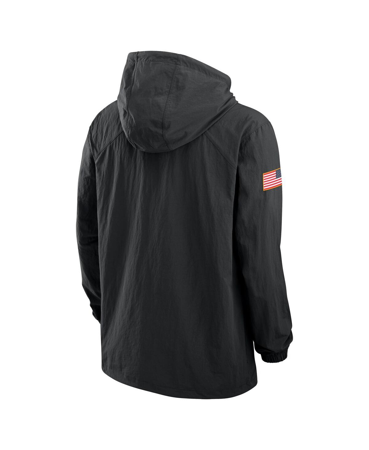 Jordan Men's Black Oklahoma Sooners 2025 Ncaa Military Appreciation Full-Snap Jacket