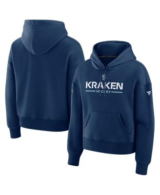 Fanatics - Women's Deep Sea Blue Seattle Kraken Authentic Pro Primary Pullover Hoodie