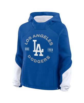 Women's Royal Los Angeles Dodgers Oversized Time to Win Pullover Hoodie