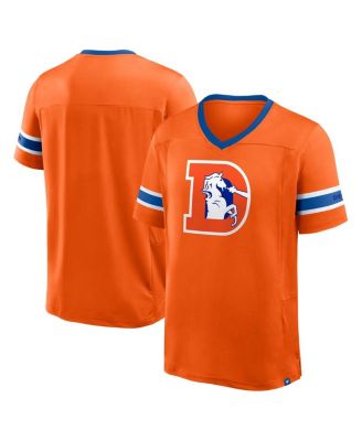 Fanatics - Men's Orange Denver Broncos Hometown Premium Hashmark V-Neck T-Shirt