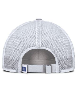 Men's White Duke Blue Devils Club Campus Trucker Adjustable Hat