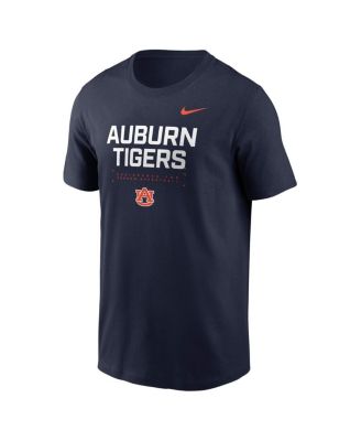 Men's Navy Auburn Tigers 2025 Courtside Basketball Performance T-Shirt
