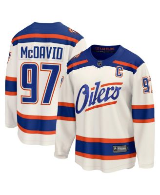 Fanatics - Men's Connor McDavid Light Beige Edmonton Oilers Alternate Breakaway Jersey