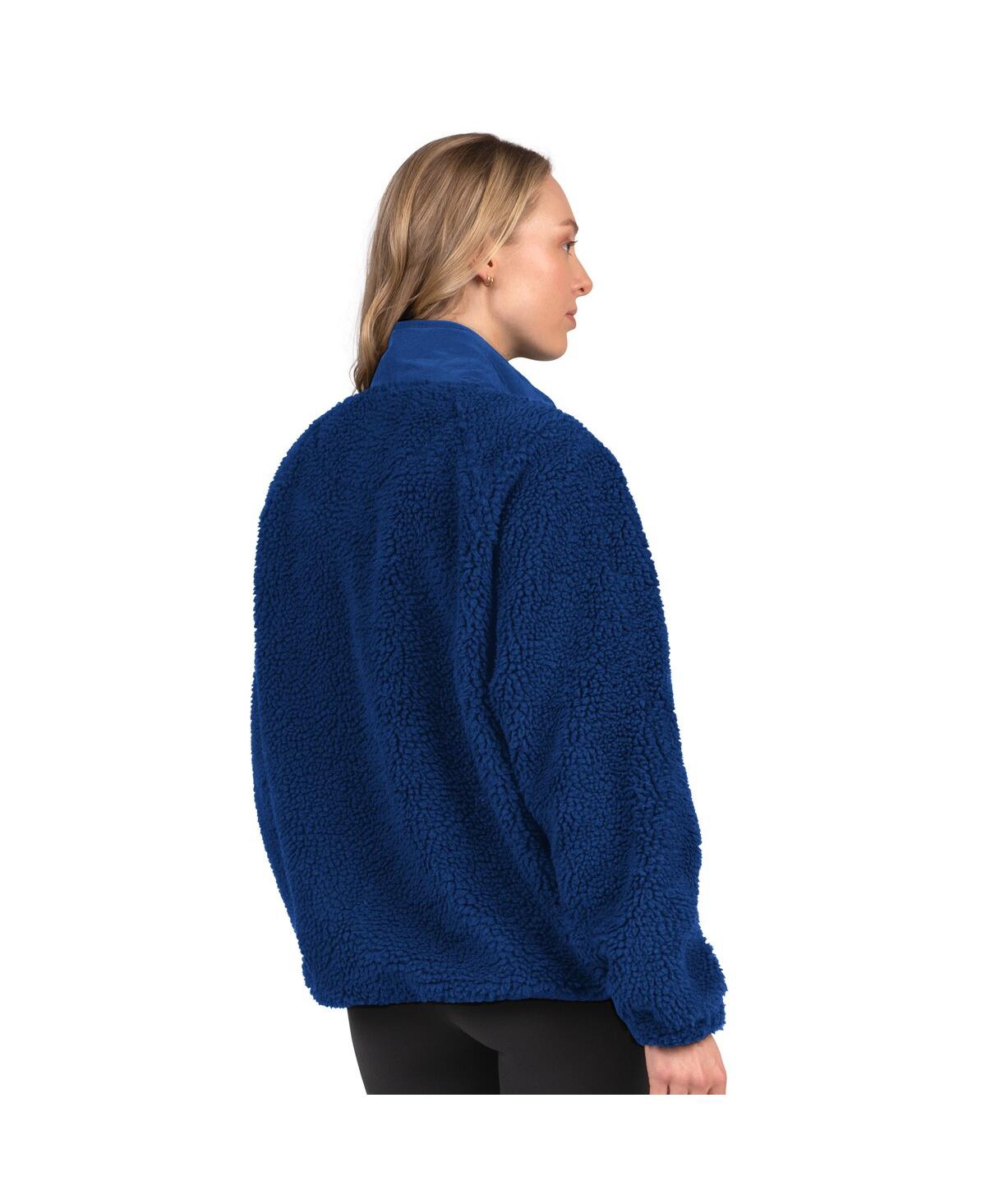 Starter Women's Royal New York Giants On The Ball Sherpa Jacket In Blue