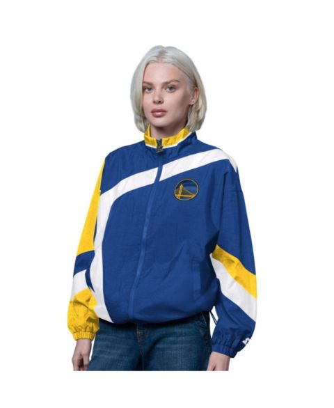 Женские куртки Starter Royal/Gold Golden State Warriors 1st Quarter Full-Zip Jacket