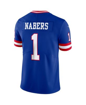 Men's Malik Nabers Royal New York Giants Alternate 2 Legacy Vapor Untouchable Limited Jersey