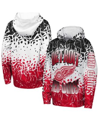 Outerstuff - Big Boys and Girls Black Detroit Red Wings Frozen Frenzy Hoodie