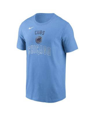 Men's Light Blue Chicago Cubs Early Innings Stack T-Shirt