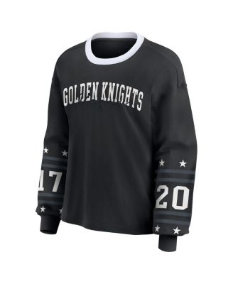Women's Black Vegas Golden Knights Long-Sleeve Sport T-Shirt