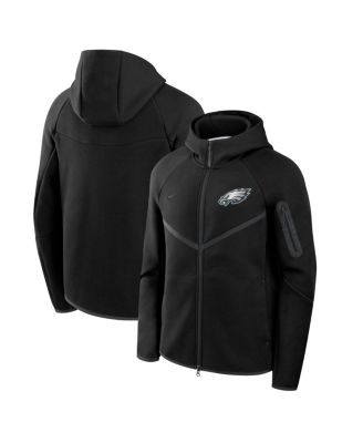 Nike - Men's Black Philadelphia Eagles Tech Fleece Full-Zip Windrunner Hoodie