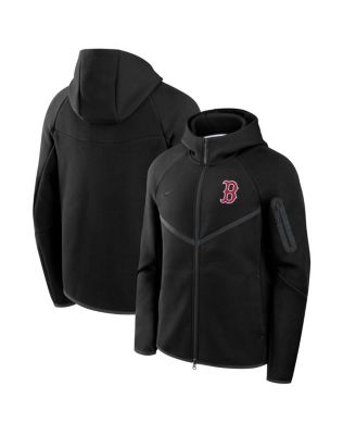 Nike - Men's Black Boston Red Sox Tech Fleece Windrunner Full-Zip Hoodie Jacket