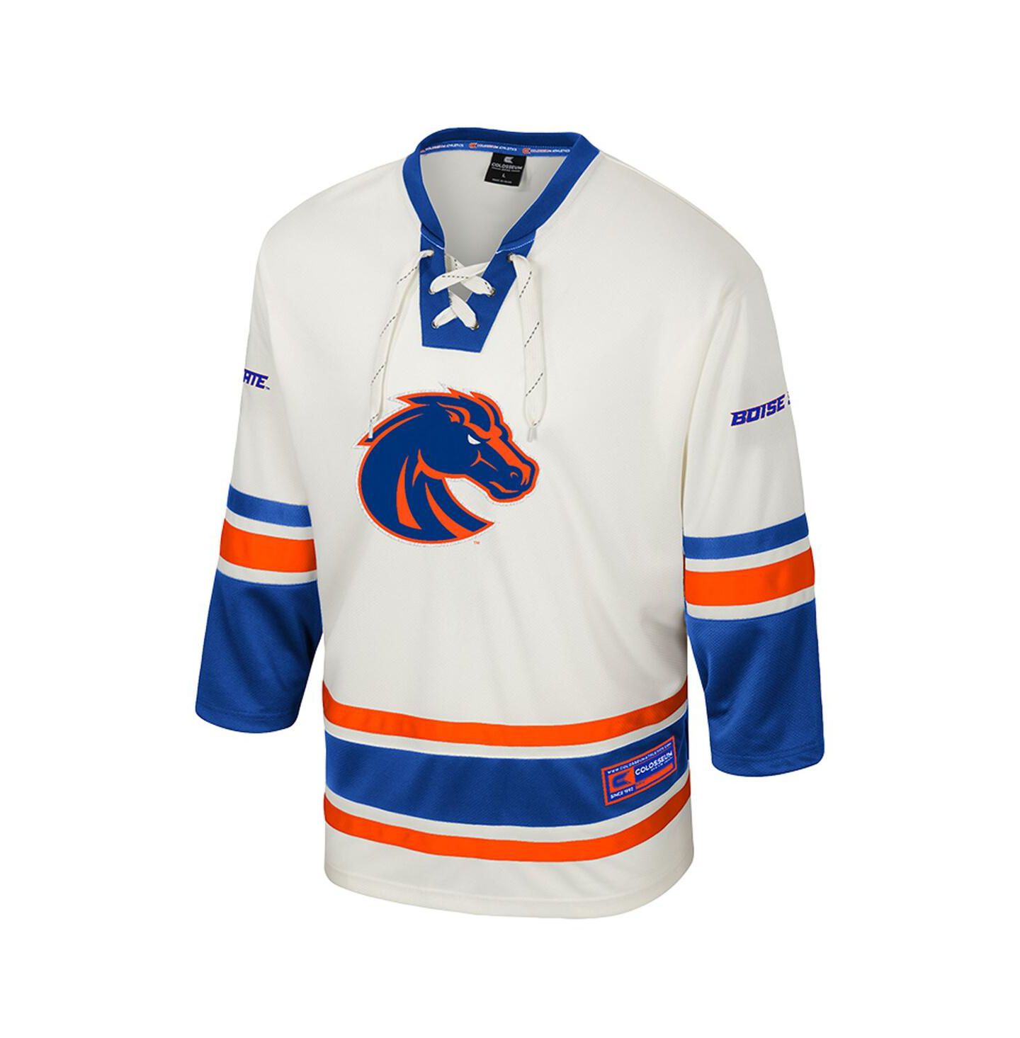 Мужской топ Colosseum Cream Boise State Broncos Puck Proud Fashion Hockey Jersey — фото 2