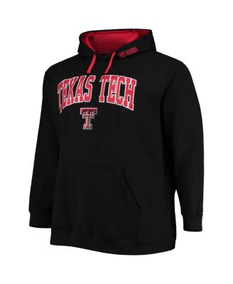 Men's Black Texas Tech Red Raiders Big Tall Arch Logo 2.0 Pullover Hoodie