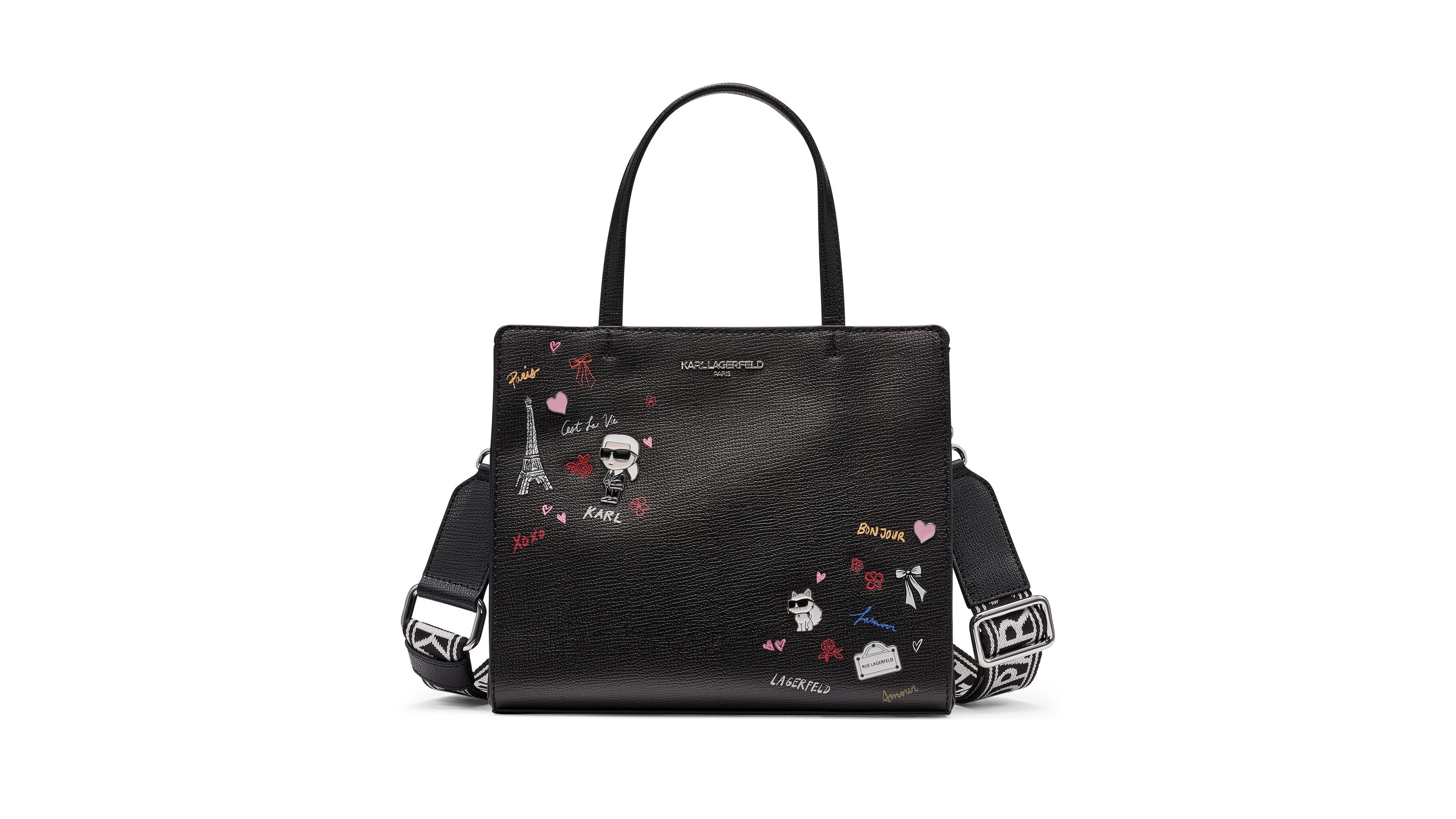 Karl Lagerfeld Paris Maybelle Zip-Top Satchel Bag