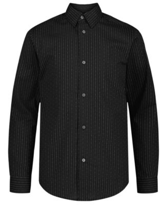 Calvin Klein - Boys 8-20 Stretch Dobby Stripe Shirt