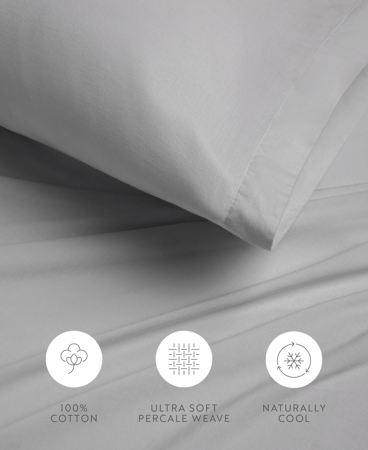 Ienjoy Home Ultra Soft 160-thread Count Cotton 4-p.c. Sheets Set, Queen In Gray