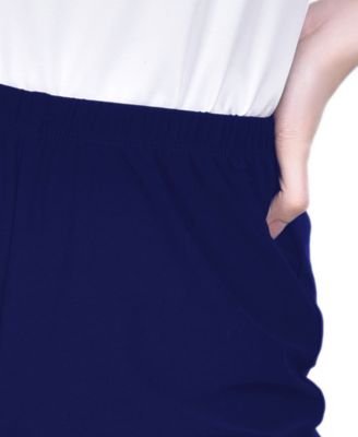 Plus Size Pull On Slim Leg Pants