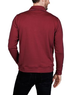 Men's Textured Knit Performance Quarter Zip
