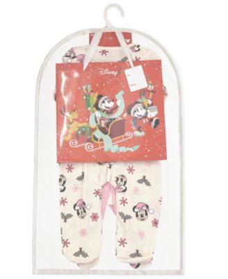 Baby Girls' Minnie Mouse Coverall, Bodysuit, Cap, Bib and Pants, 5-Piece Set