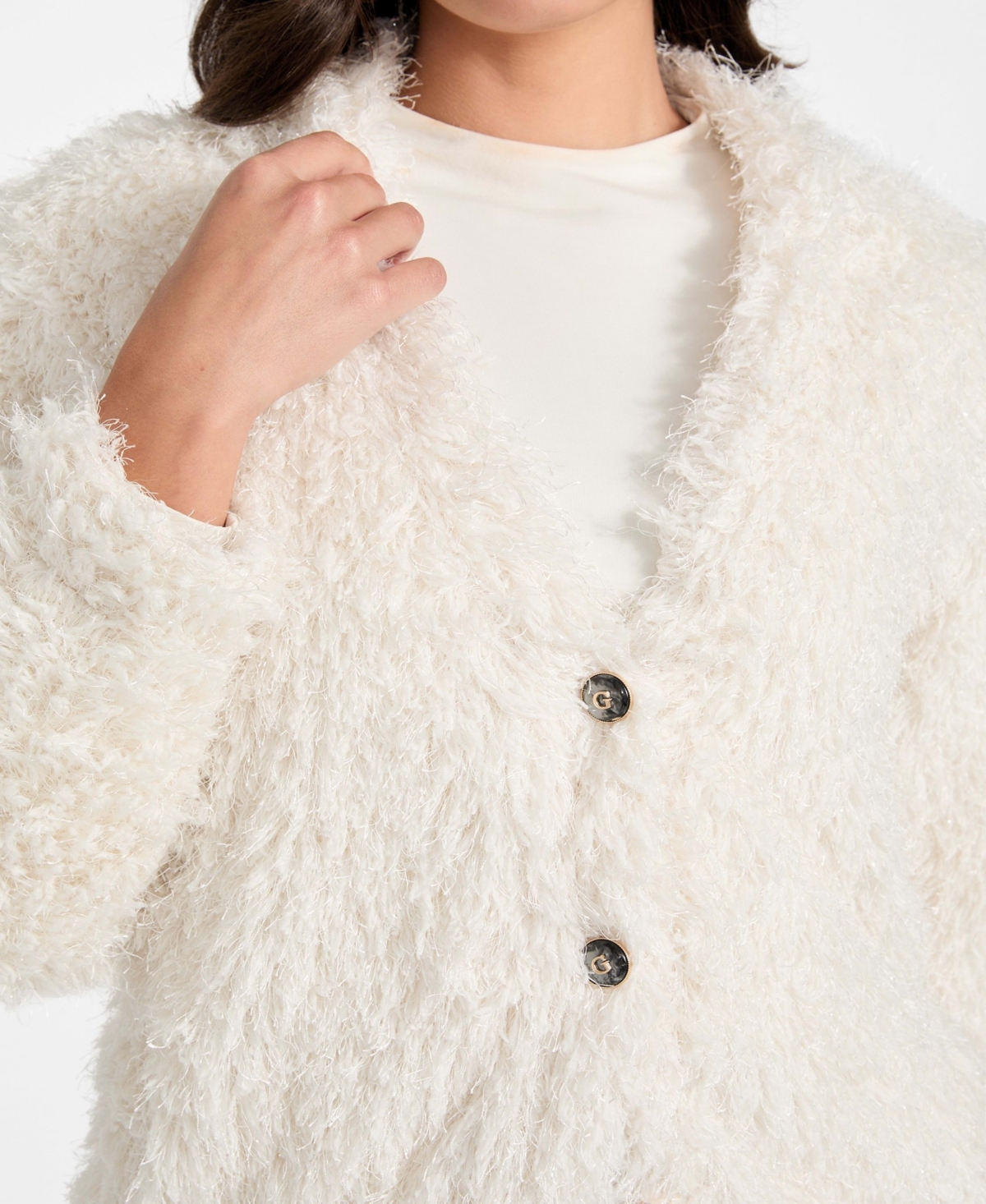 Guess Women's Rose V-Neck Jacket