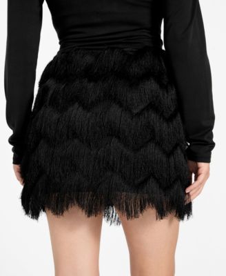 Women's Alyna Fringe Mini Skirt
