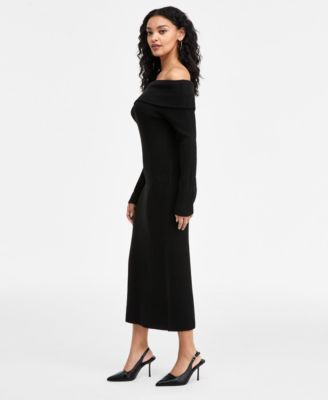 Women's Off-The-Shoulder Sweater Dress, Macy's Exclusive