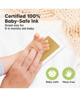 4pk Inkless Ink Pad for Baby Hand and Footprint Kit, Clean Touch Dog Paw, Dog Nose Print Kit, Baby & Pet Safe