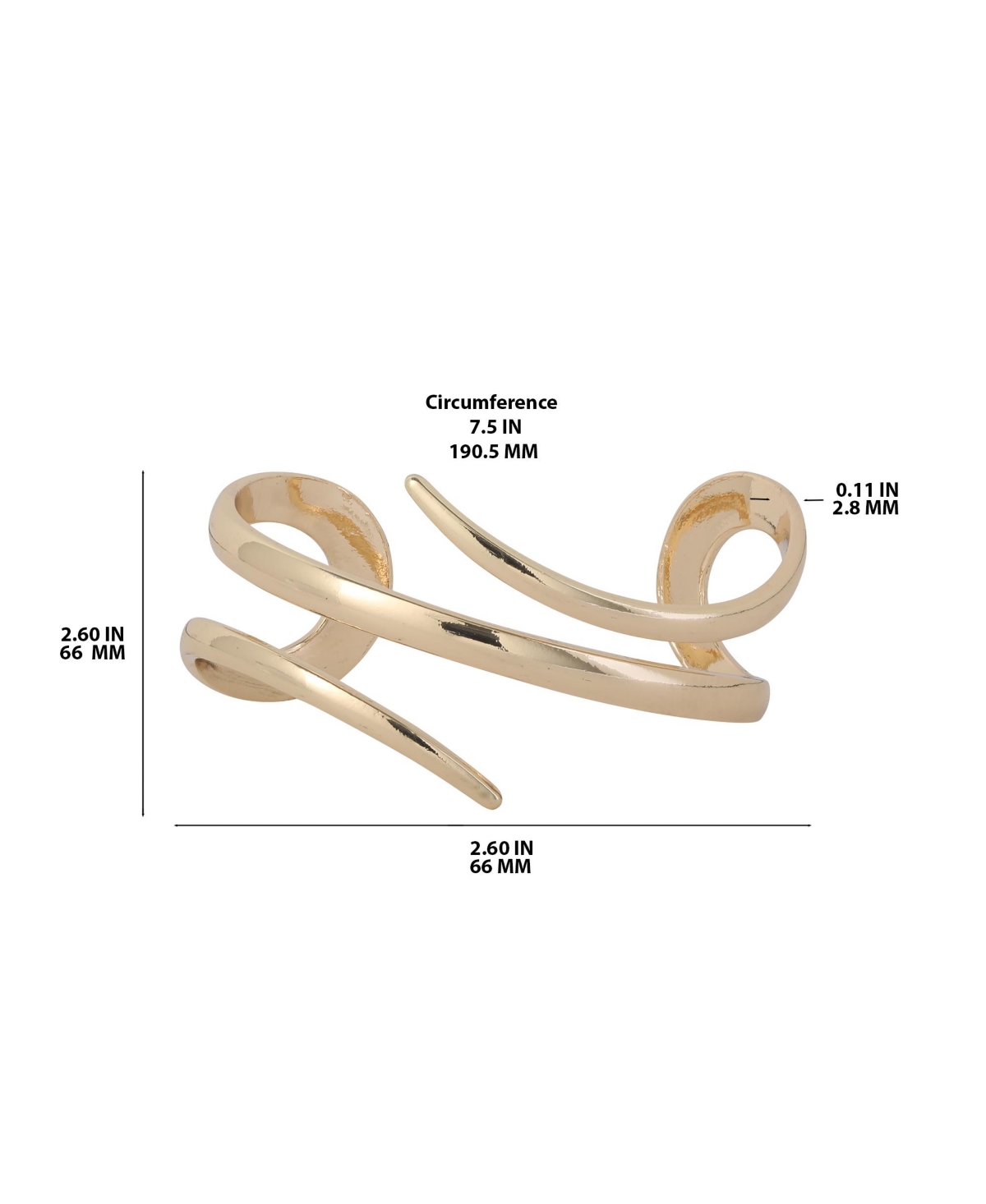 BCBGeneration Spiral Wrap Cuff Bracelet