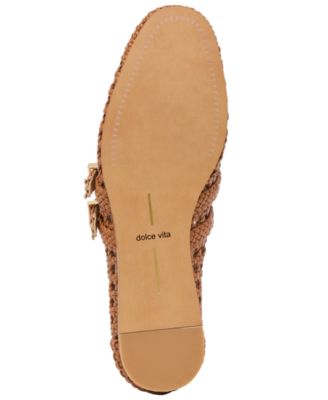 Women's Baylee Woven Double Strap Mary Jane Flats