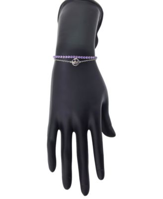 Nightmare Before Christmas Cubic Zirconia Layered Adjustable Bolo Bracelet