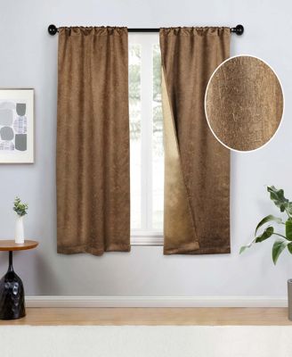 Senna Room Darkening Rod Pocket Curtain 2 Panels