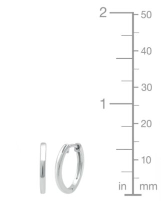 2-Pc. Diamond Hoop Earrings Set (1/6 ct. t.w.) in Sterling Silver