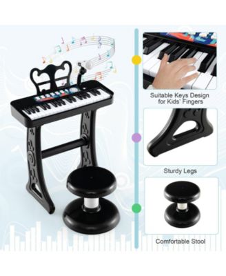 Kids Piano Keyboard 37-Key Kids Toy Keyboard Piano with Microphone for 3+ Kids