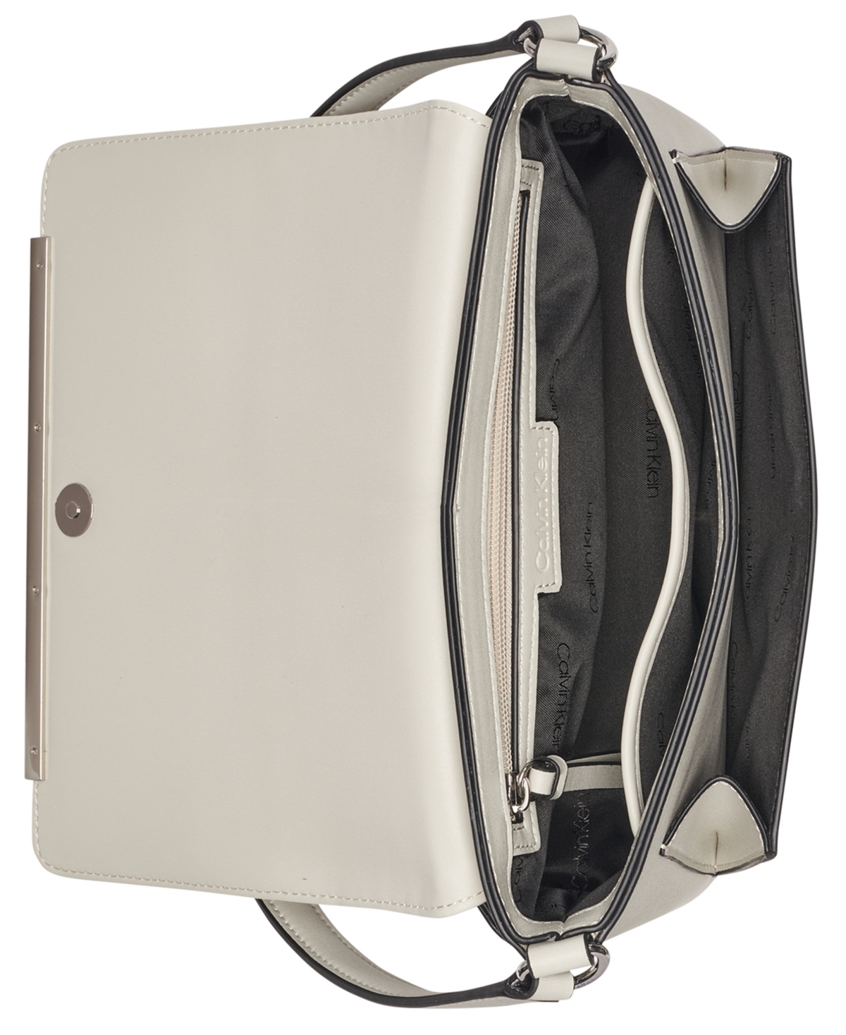 Macy's Alia Croc Magnetic Snap Shoulder Bag