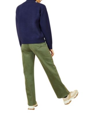 Women's Floral Detail High Neck Knit Sweater