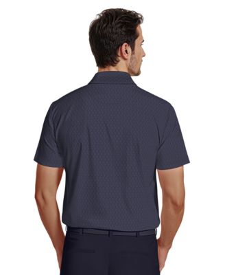 Men's All-Over Micro Jacquard Short-Sleeve Golf Polo Shirt